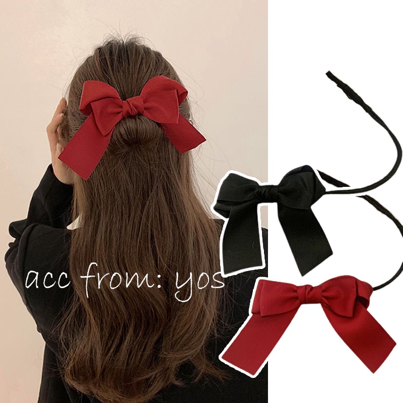 Búi tóc nơ ribbon vải xinh xắn HOT TREND