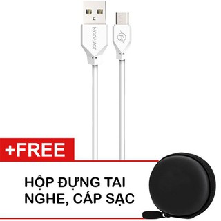 Cáp sạc nhanh fast charge 1m Android Micro USB Joyroom S-L123 + Tặng kèm hộp đựng tai nghe cáp sạc