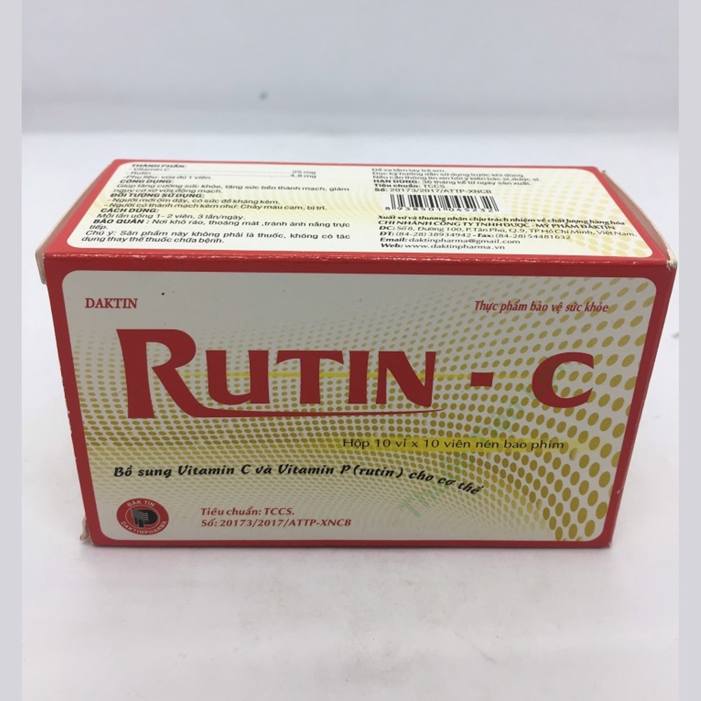Rutin C ĐakTin H/100v-NgọcHânPharmacy