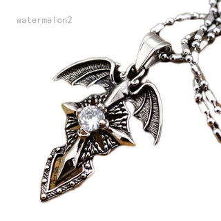 Mới Vòng cổ Kim Loại Mặt Thánh Giá Đính Đá Cá Tính Cho Nam