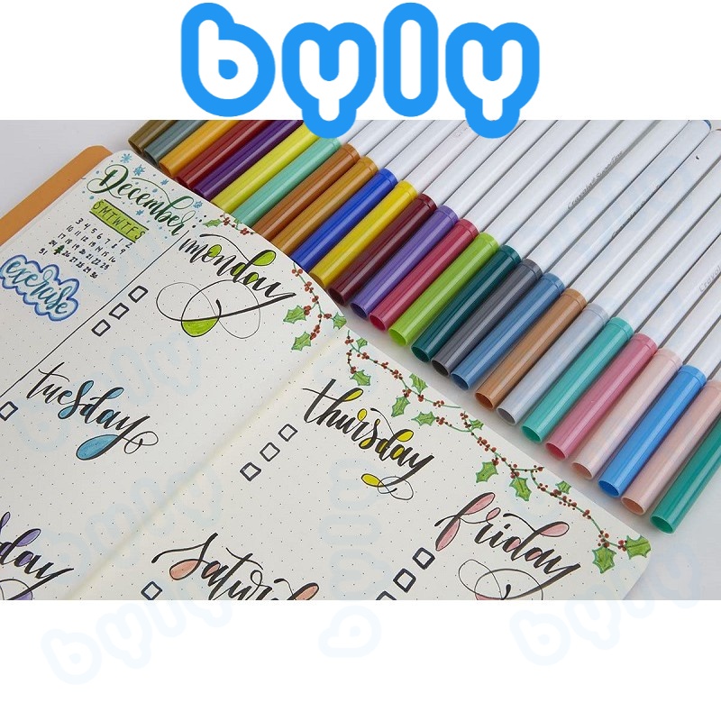 [Lẻ] Bút lông màu Fiber Pen Colokit - Crayola Super Tips tô màu viết vẽ thư pháp ngòi brush nét thanh nét đậm
