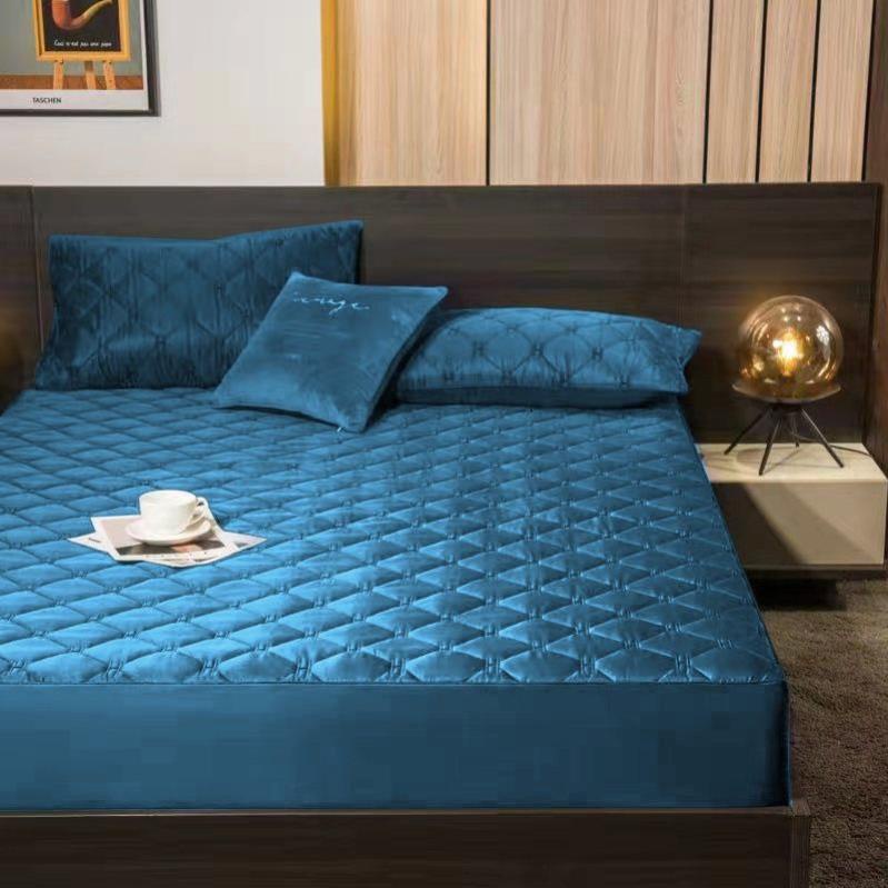 Bộ ga gối Lụa chần chữ H xịn xò dùng được cho đệm lò xo
