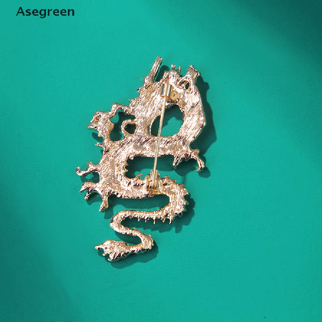 [Asegreen] Ghim Cài Hình Rồng Bay Tráng Men Unisex