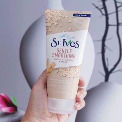 Sữa Rửa Mặt TẨY TẾ BÀO CHẾT ST LVES OATMEAL SCRUB &amp; MASK 170ML