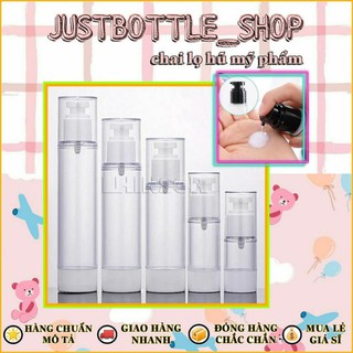 Chai chiết mỹ phẩm chân không 10ml, 15ml, 30ml, 50ml, 100ml Lọ mỹ phẩm chân không.
