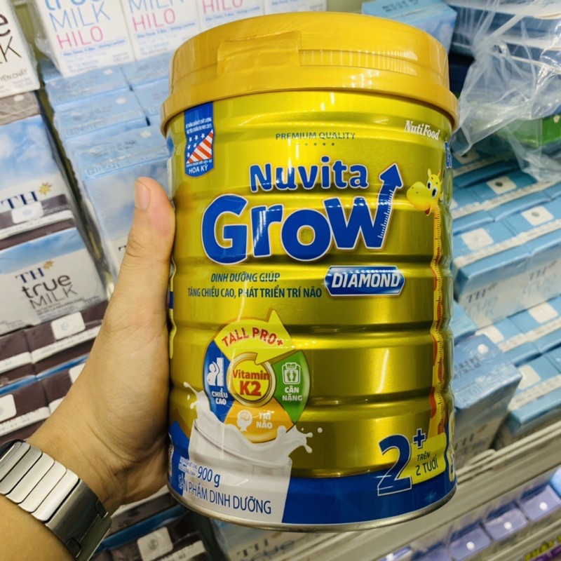 Sữa Nuvita Grow Diamond 1+ và 2+ 900G