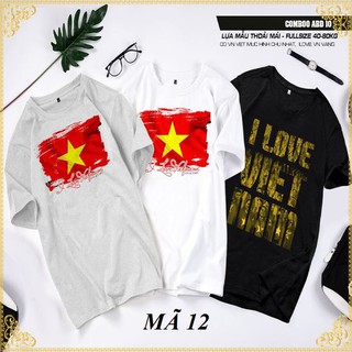 Giá Hủy Diệt- [Combo 3 áo thun] in cờ đỏ sao vàng Việt Nam độc lạ [Xưởng In Áo Phông]