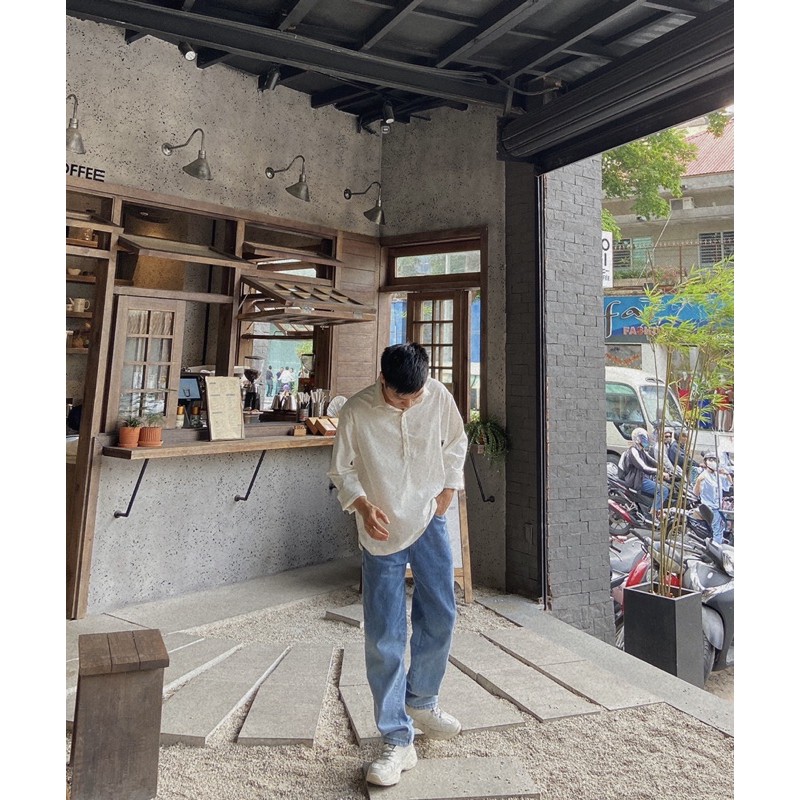 Jean ống rộng xanh loang | BigBuy360 - bigbuy360.vn