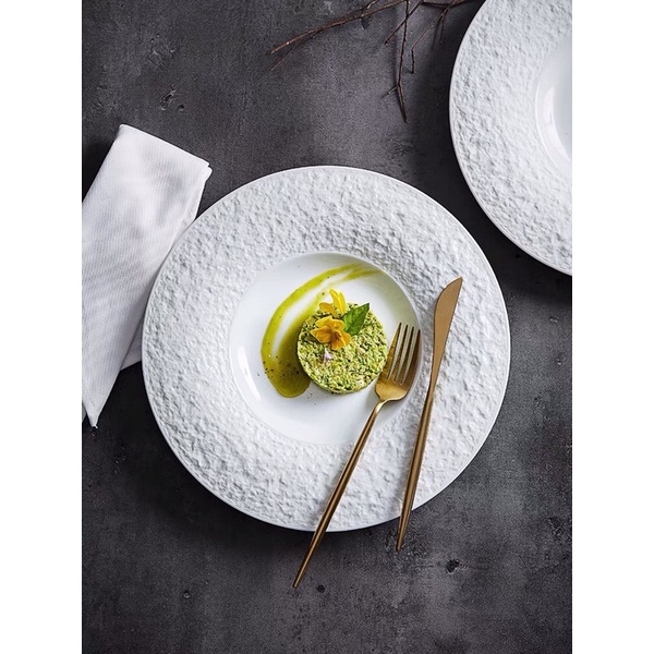 Đĩa gốm sứ Trang Trí, Đĩa Decor Ăn Đồ Âu, Beef Steak, Salad Chất Lượng Cao