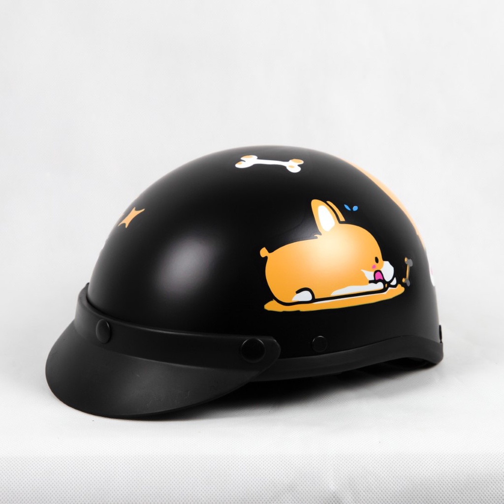 Mũ Bảo Hiểm Corgi Cao Cấp - Kèm Kính