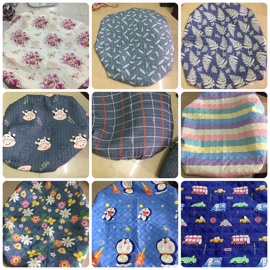 Ga trải giường trần bông bo chun 3 lớp  , ga giường dày dặn polly cotton  nhiều màu kích thước 1m2 , 1m6 , 1m8 , 2m