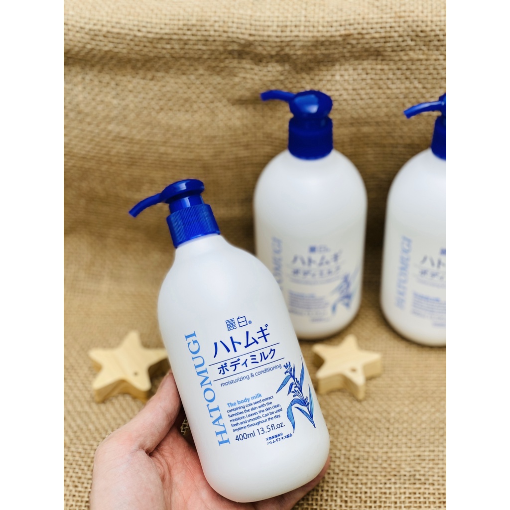 Sữa dưỡng thể ban đêm Hatomugi The Body Milk - 400ml