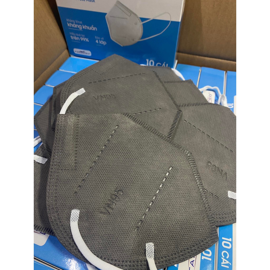 Khẩu trang VN95 chính hãng Famapro-Nam Anh,thiết kế 4 lớp kháng khuẩn,chống nắng,tia uv,chất lượng.