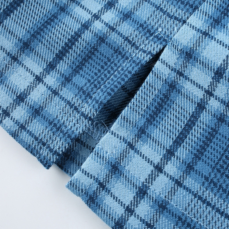 Fashion Women Plaid High Waist Sexy Split Street Skirt | BigBuy360 - bigbuy360.vn