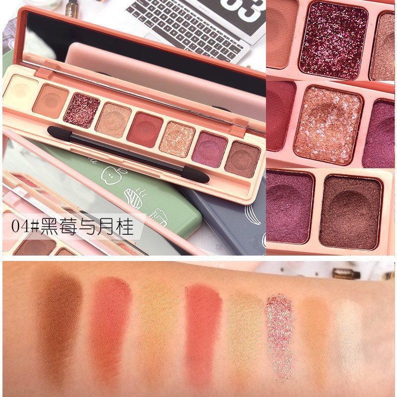 Bảng Phấn Màu Mắt 8 Ô Kim Tuyến Nhũ Lì  Lameila | BigBuy360 - bigbuy360.vn