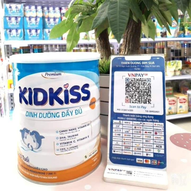 Sữa Kidkiss đủ số -900g