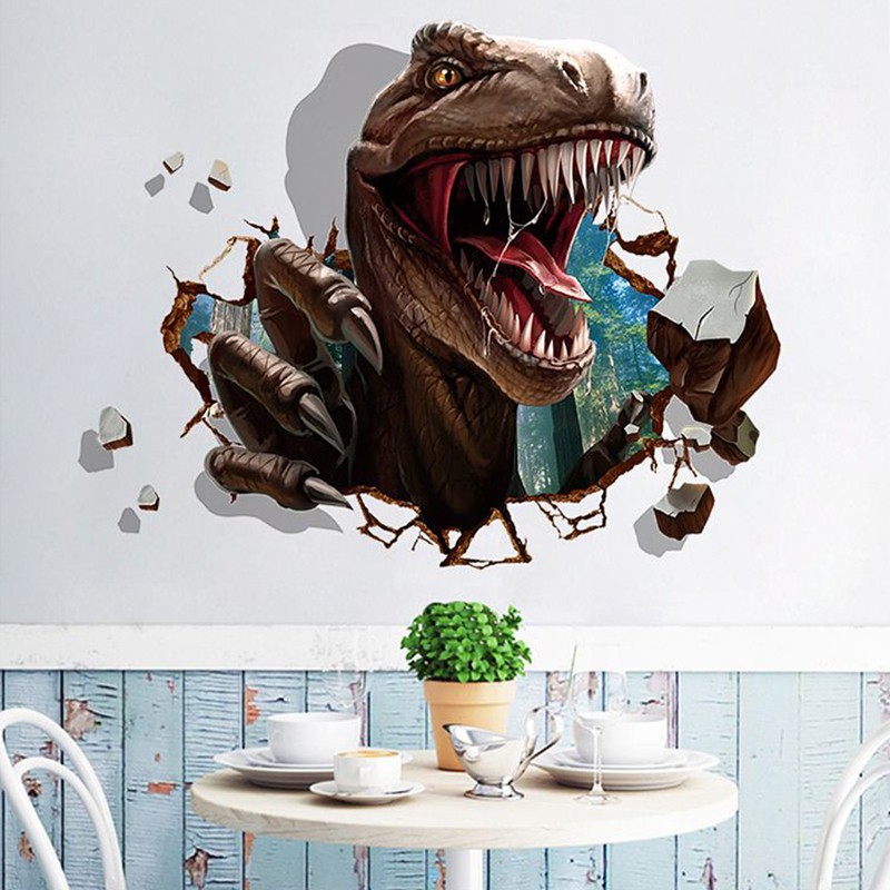 Sticker Dán Trần Nhà Hình Khủng Long 3d