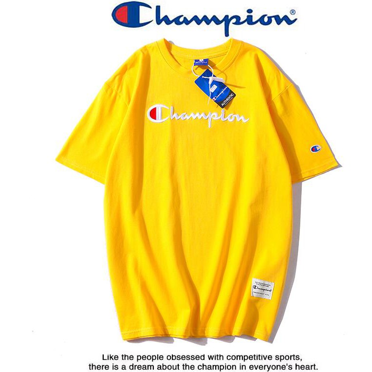 Áo thun ngắn tay in chữ Champion thời trang cho cả nam và nữ | BigBuy360 - bigbuy360.vn