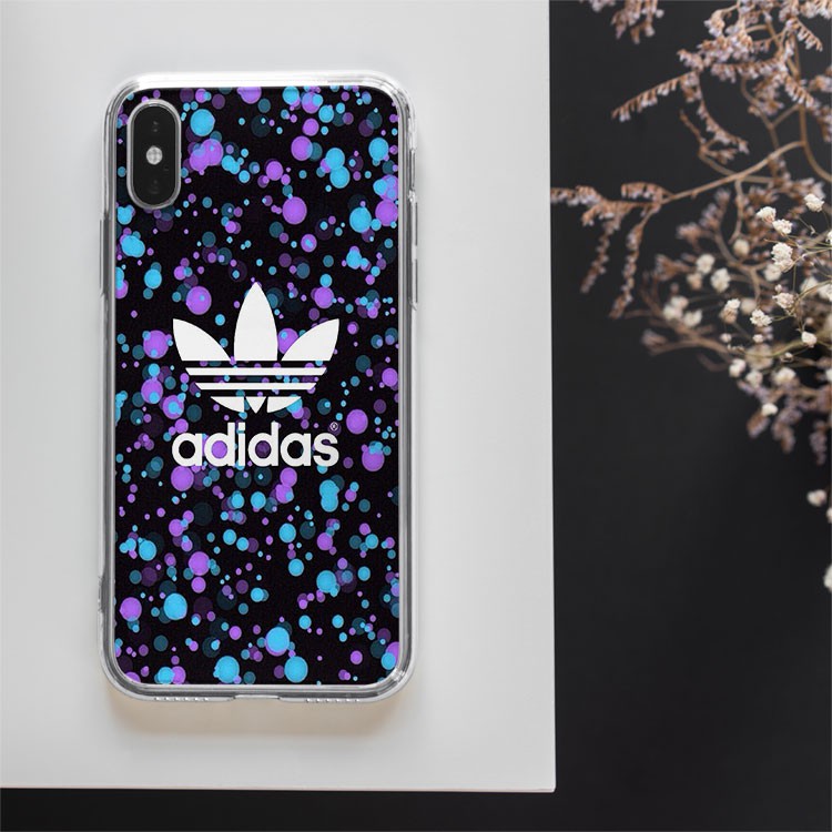 Ốp lưng logo ADIDAS chấm bi  màu của đêm cho Iphone 5 6 7 8 Plus 11 12 Pro Max X Xr ADIPOD00147