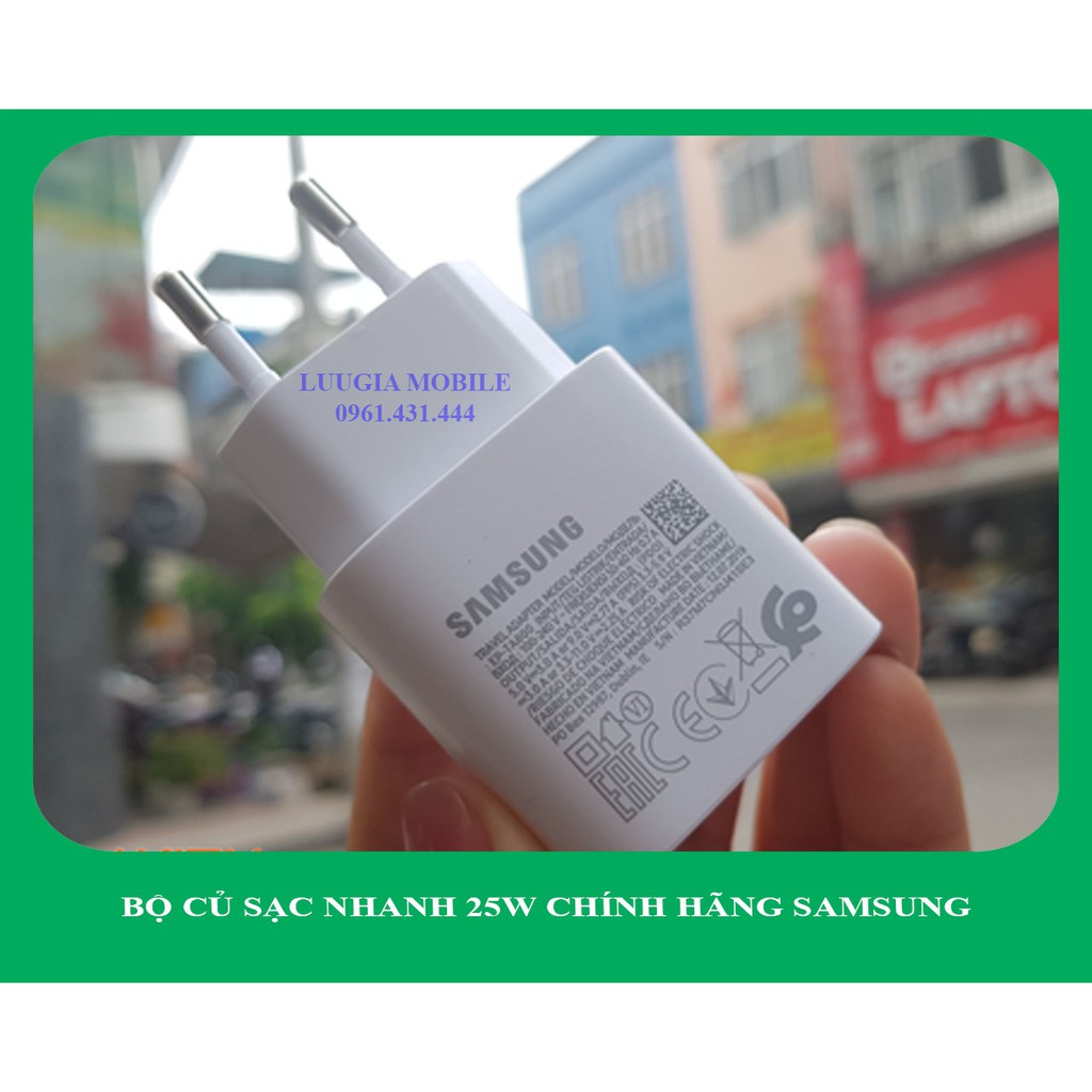 Bộ sạc Samsung Note 10 25W chính hãng | Galaxy Note 10 Lite | Galaxy Note 10 5G