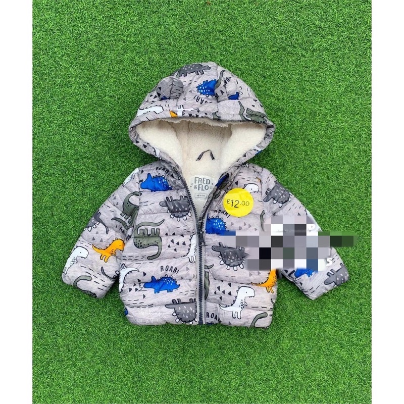 Áo khoác phao khủng long F&F sz 9/12M