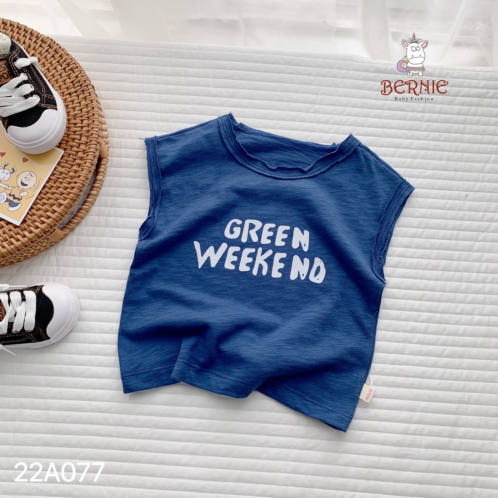 Áo phông bé trai mềm mát, áo thun xước cá tính, mát, đẹp cho bé Bẻniei