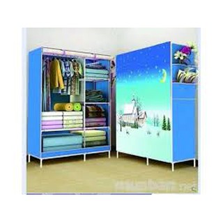 TỦ VẢI CAO CẤP 3D 2 BUỒNG 6 NGĂN
