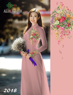 Vải Áo Dài Tằm Ý/ Lụa Nhật Hoa Ngực