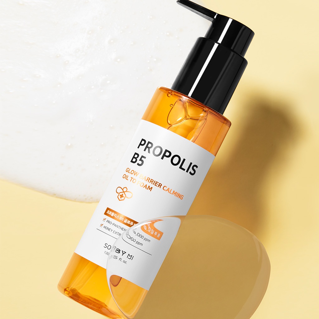 Sữa rửa mặt SOME BY MI kiêm tẩy trang 2 chức năng Propolis B5 Glow Barrier Calming Oil To Foam dung tích 120ml