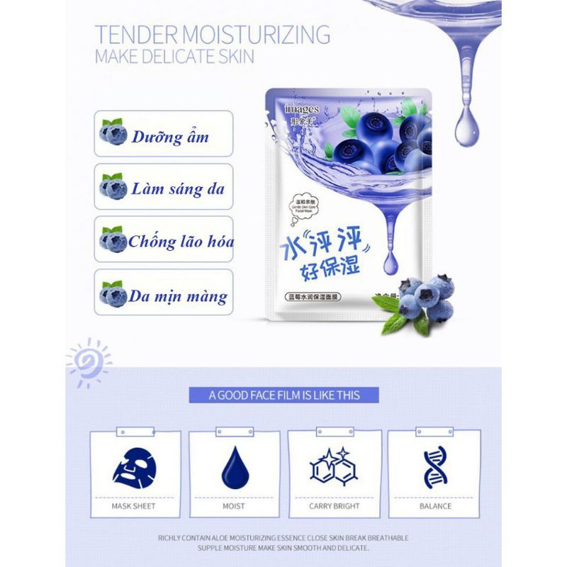🍇Mặt nạ giấy dưỡng trắng da IMAGES chiết xuất việt quất | BigBuy360 - bigbuy360.vn