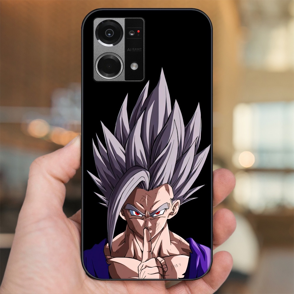 Ốp lưng Oppo Reno 7 4G viền đen in hình Gohan Dragon Ball