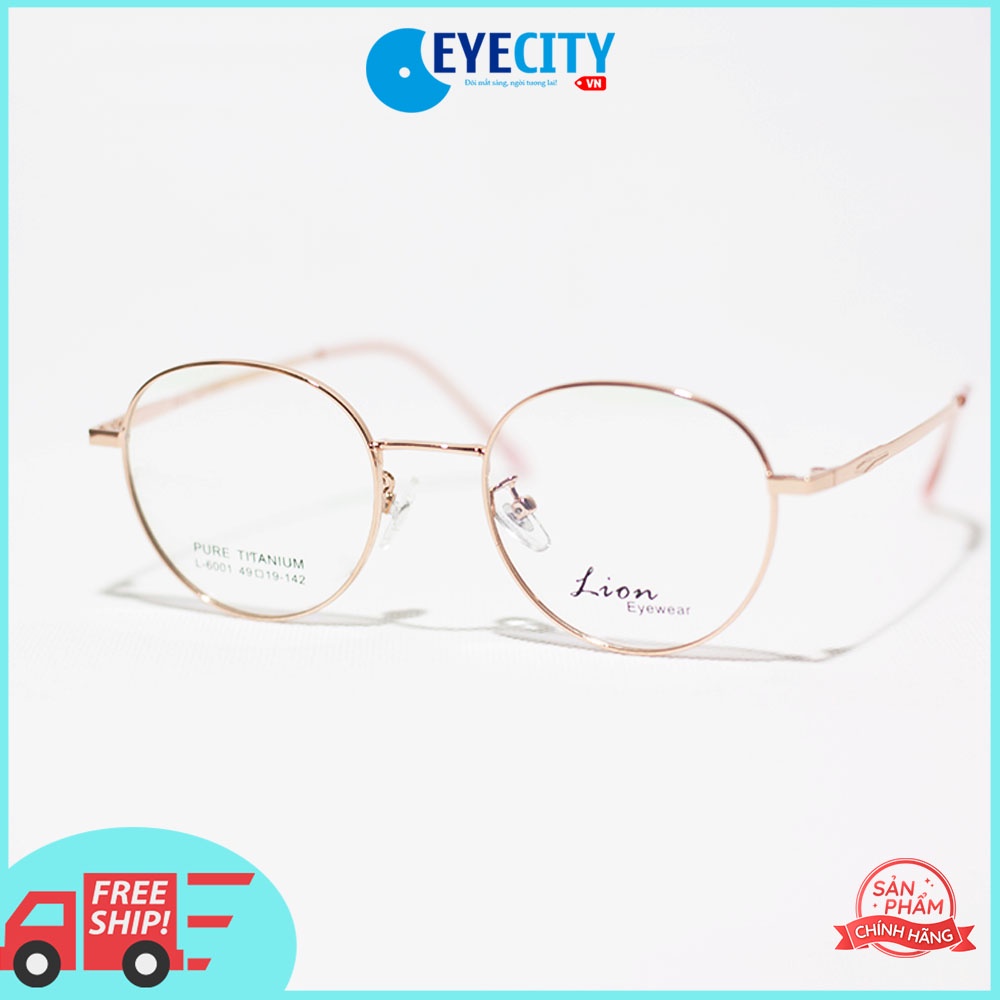 Gọng kính kim loại Pure-Titanium Lion siêu nhẹ L-6001 nhiều màu