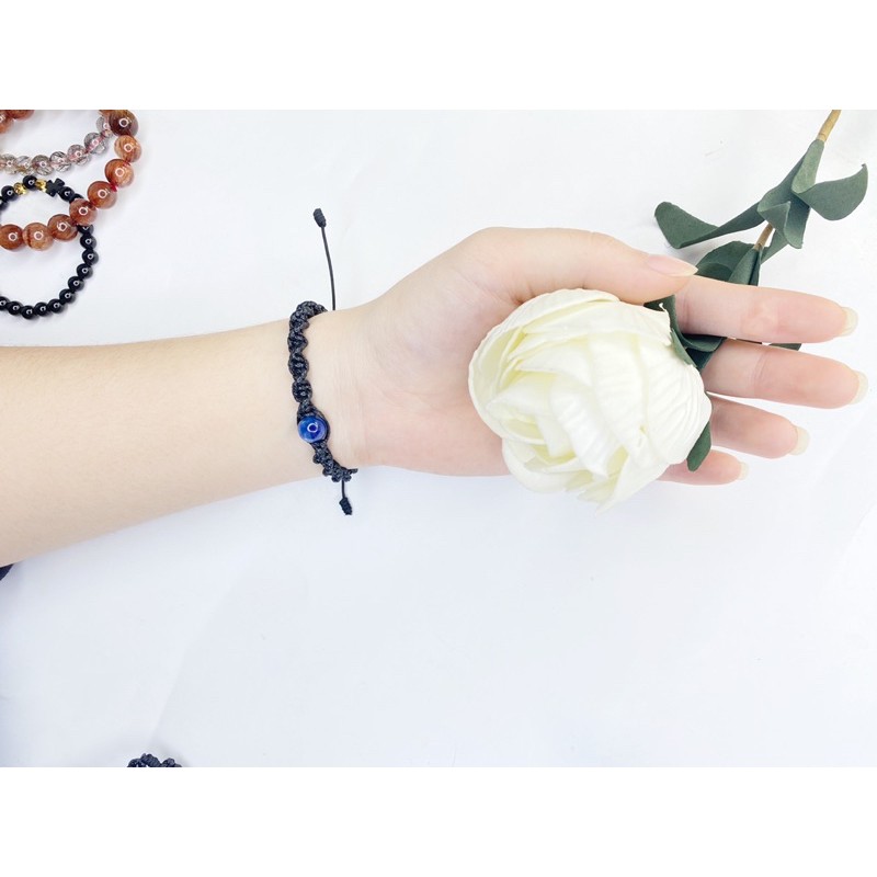 Vòng tay handmade đá ngũ hành phong thủy cho người mệnh Thủy,mệnh Mộc - KAIA