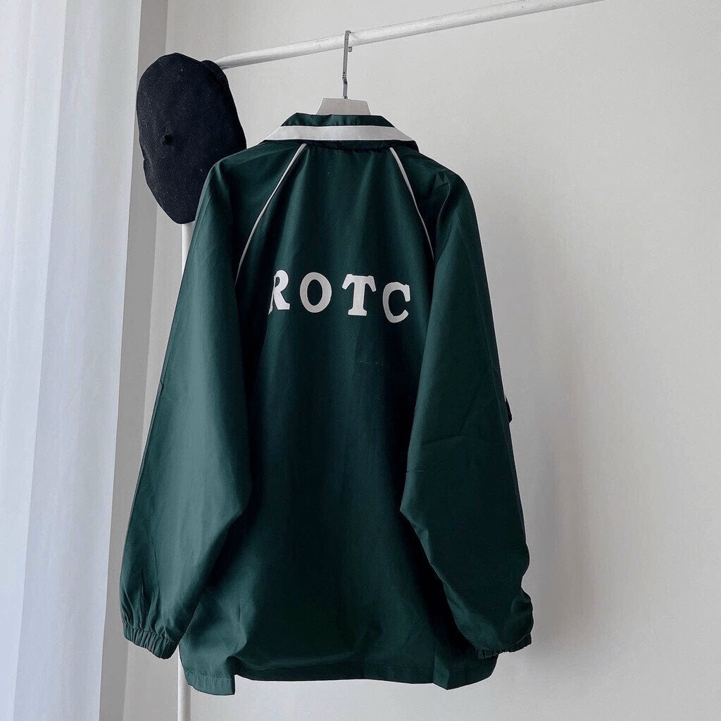 Áo Khoác Nam Nữ Cổ Bẻ Viền Chỉ Nổi Phong Cách ROTC Đẳng Cấp Thời Trang thoi trang shop valentina