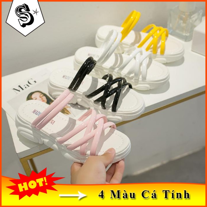 HOT TREND Sandal Nữ Dép Nữ Đế Hình Gấu 2 Trong 1 Style Sang Chảnh Mẫu Mới 2019