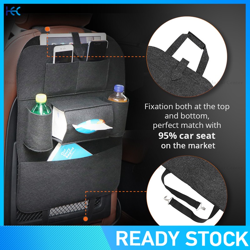 Túi đựng chai nước treo sau ghế xe hơi nhiều ngăn tiện dụng đa năng