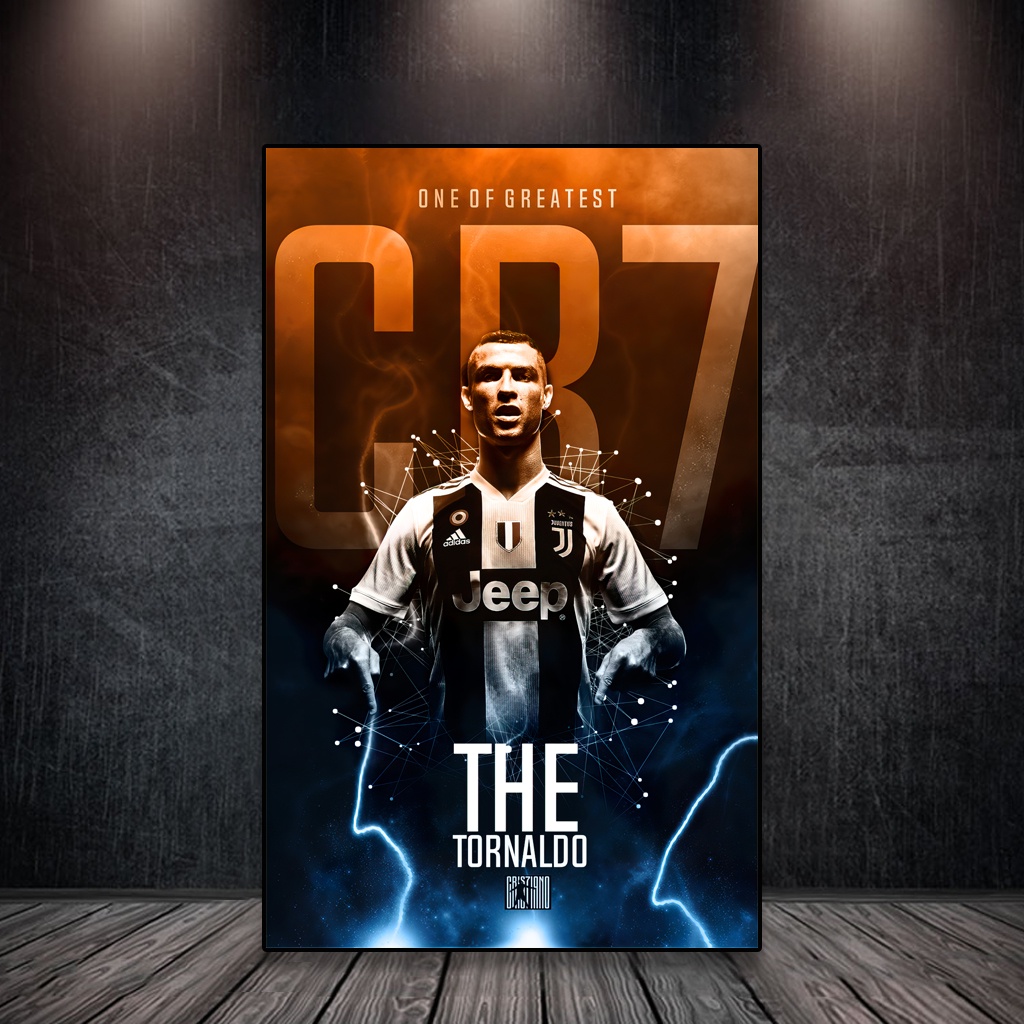 Tranh Ronaldo, Tranh bóng đá treo tường, CR7, Ramos, Dybala, Real Madrid, Juventus | MOD