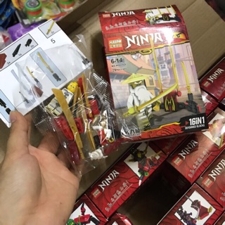 16 hộp ninjago nhiều mẫu có bản hướng dẫn