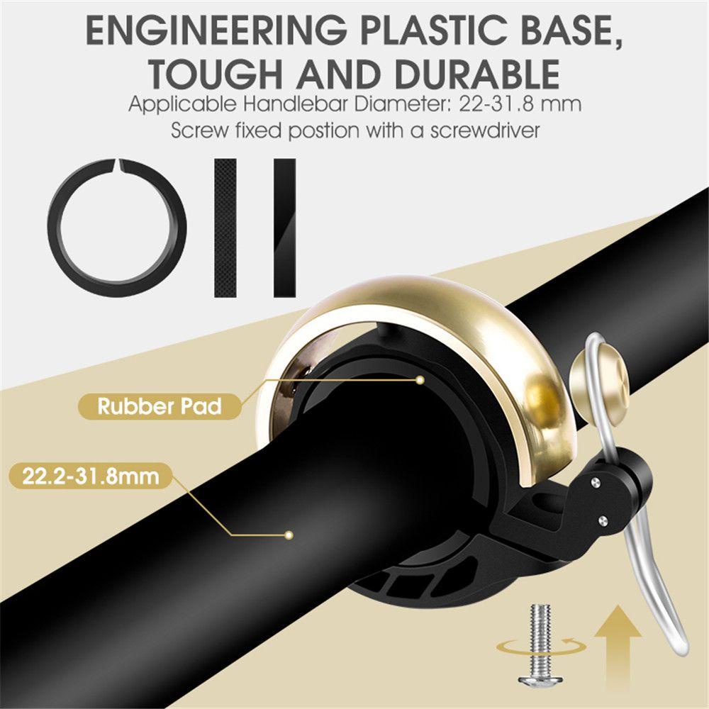 MYRONGVN Chuông Xe Đạp Bằng Hợp Kim Nhôm Siêu Nhẹ Chất Lượng Cao