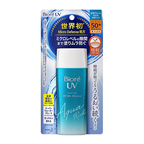 Gel Chống Nắng Biore UV Aqua Rich Watery Gel 90 ml SPF50+/PA++++ | BigBuy360 - bigbuy360.vn
