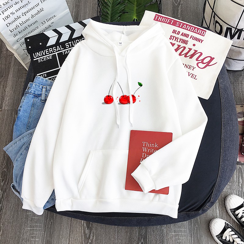 KAWASAKI Mới Áo Hoodie In Hình Quả Cherry Thời Trang Hip Hop