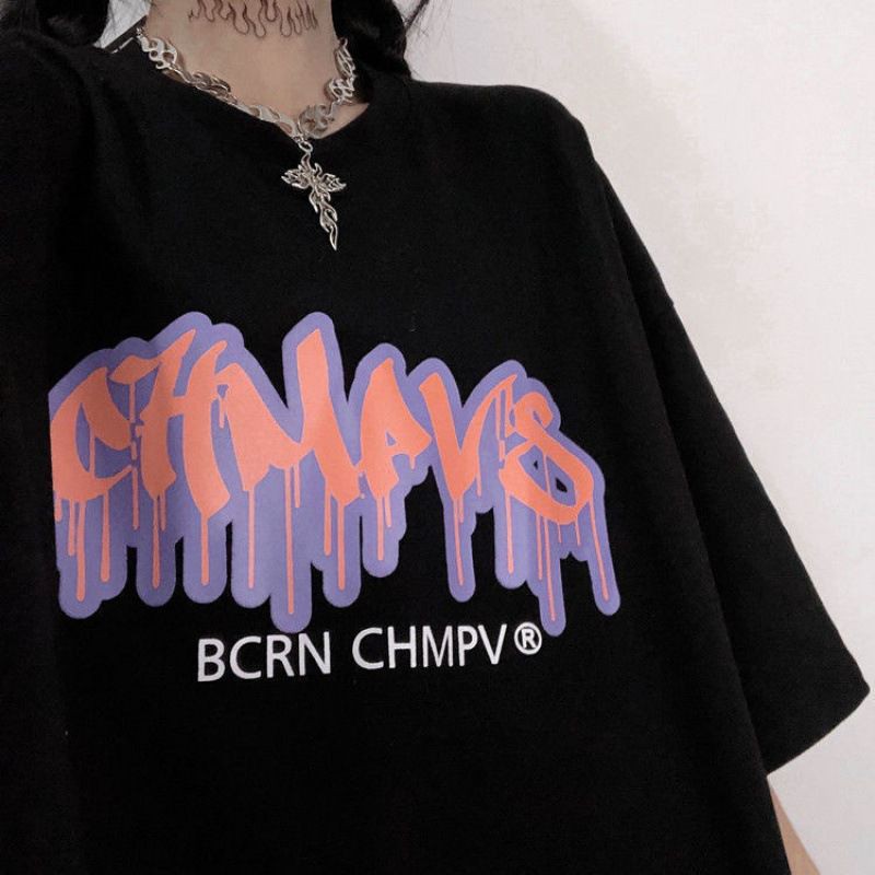 Áo thun nữ form rộng KOMOBH tay lỡ unisex đẹp oversize, áo phông nam nữ form rộng CHMAVS KOMBOH A127