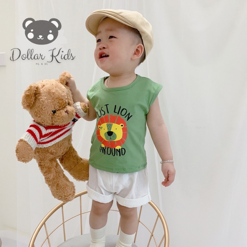 [Ảnh thật] Áo ba lỗ cotton Minky Mom mùa hè in hình đáng yêu cho bé trai bé gái (6-20kg)