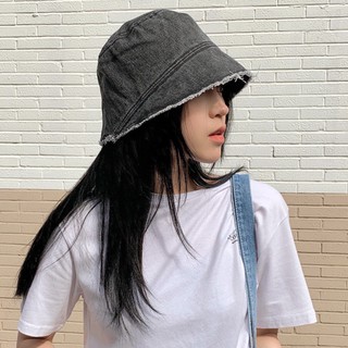 Nón bucket denim rách mẫu mới