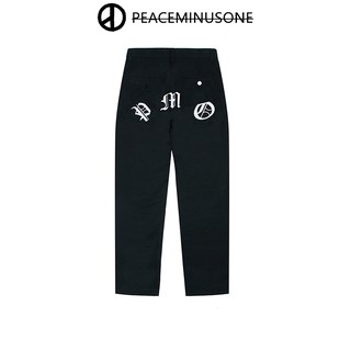 Quần baggy ống rộng mông thêu black pmo peaceminusone chính hãng