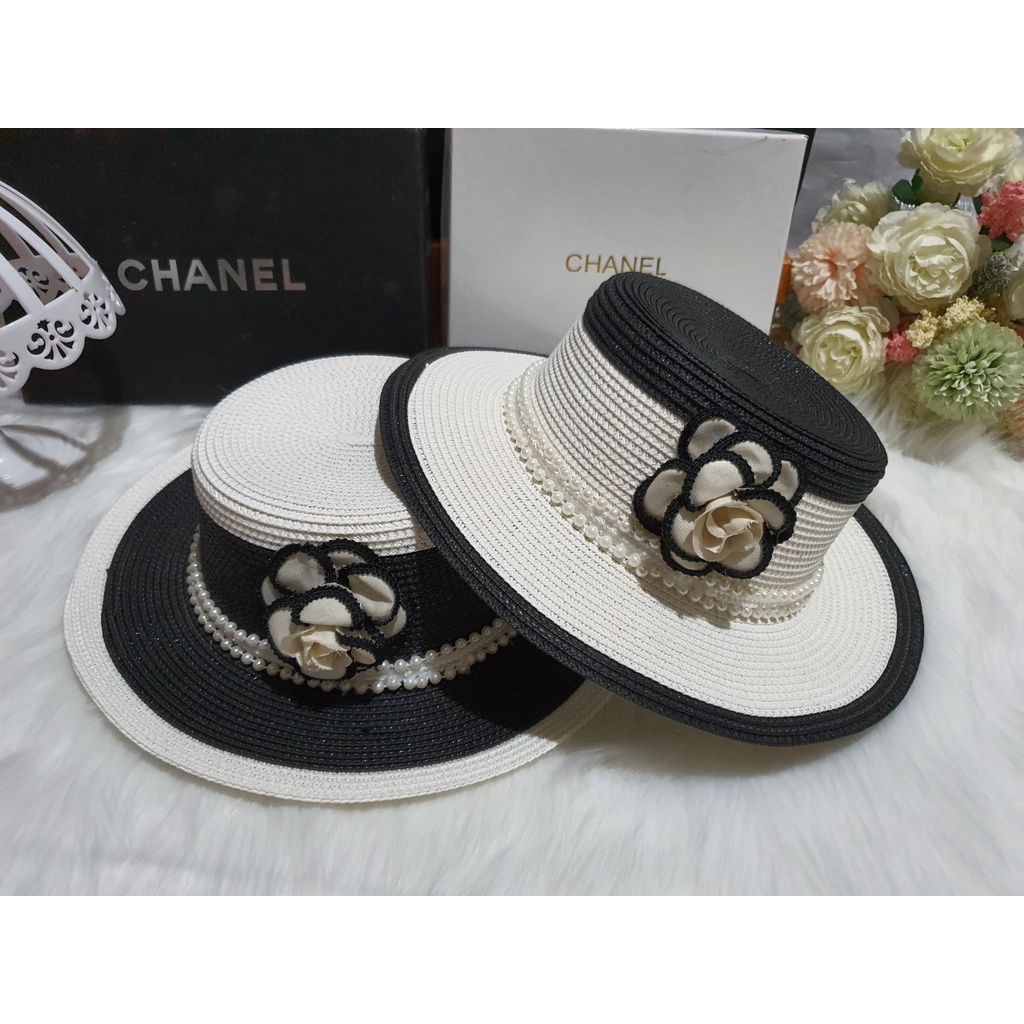 Mũ cói phớt đi biển thời trang sang chảnh
