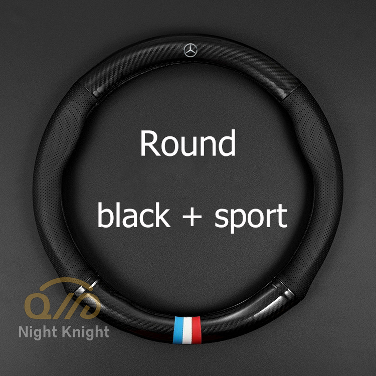 Bọc da vô lăng xe hơi cho Mercedes-Benz W203 W210 W211 W124 W202 W204 Amg E300L E300L S/C-Class C180 Glk300 Cls Clk Slk