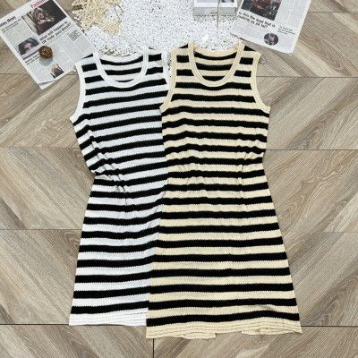 Váy ba lỗ montoghi kẻ phối Quảng châu