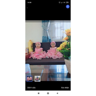 Đầm công chúa voan phồng xòe cho bé