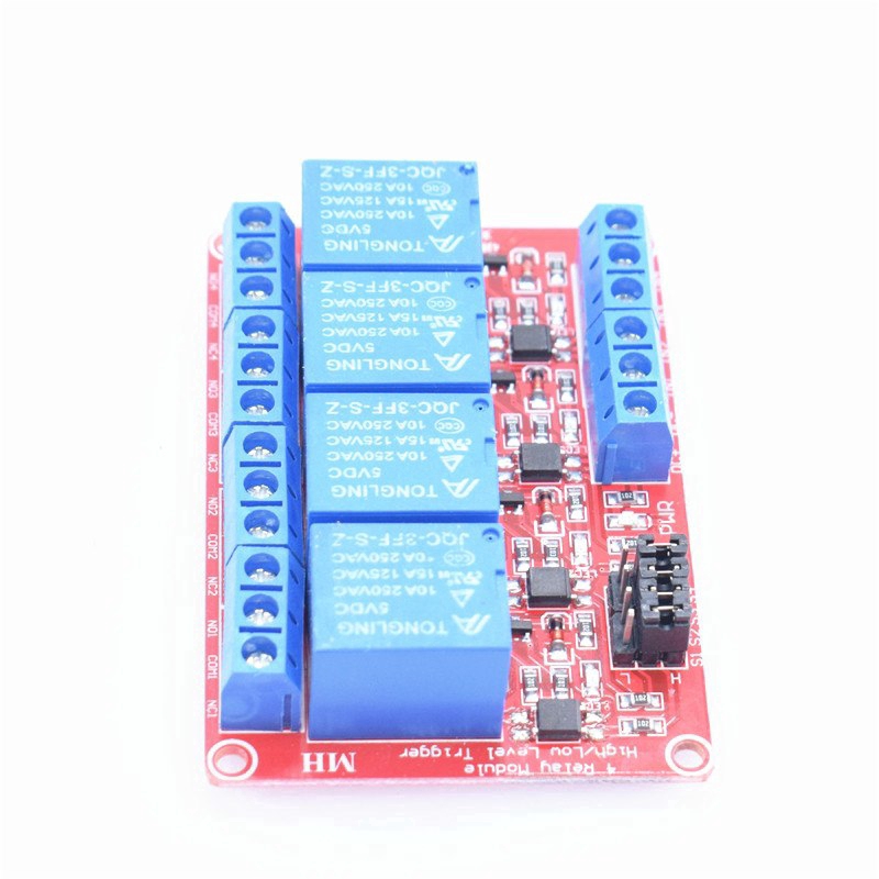 Mô đun rơ le 4 kênh 5V 12V 24 có Optocoupler cho Arduino